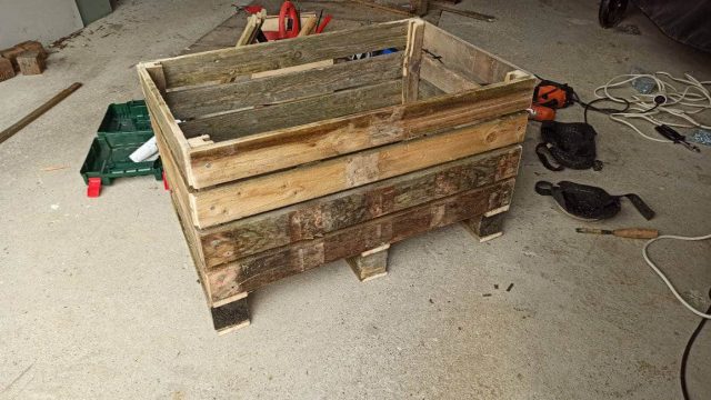 jardinière en bois de palette