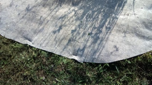 détail aide à la pose géotextile